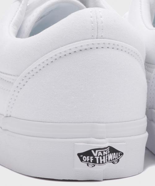 Vans Old Skool - לבן אמיתי VN000D3HW001
