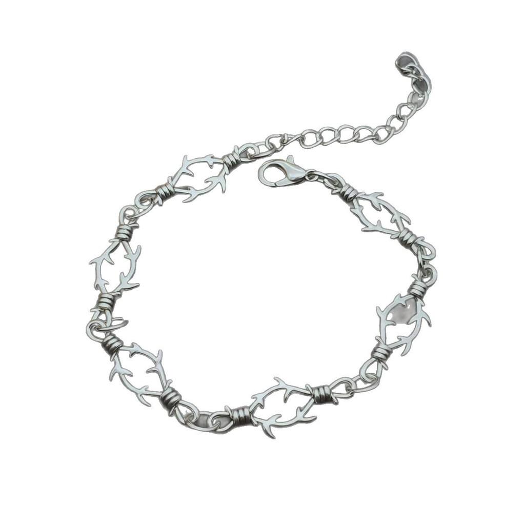 Gothic Punk Chain Necklace For Men And Women With Alloy Metal And Cross Design For Streetwear Fashion