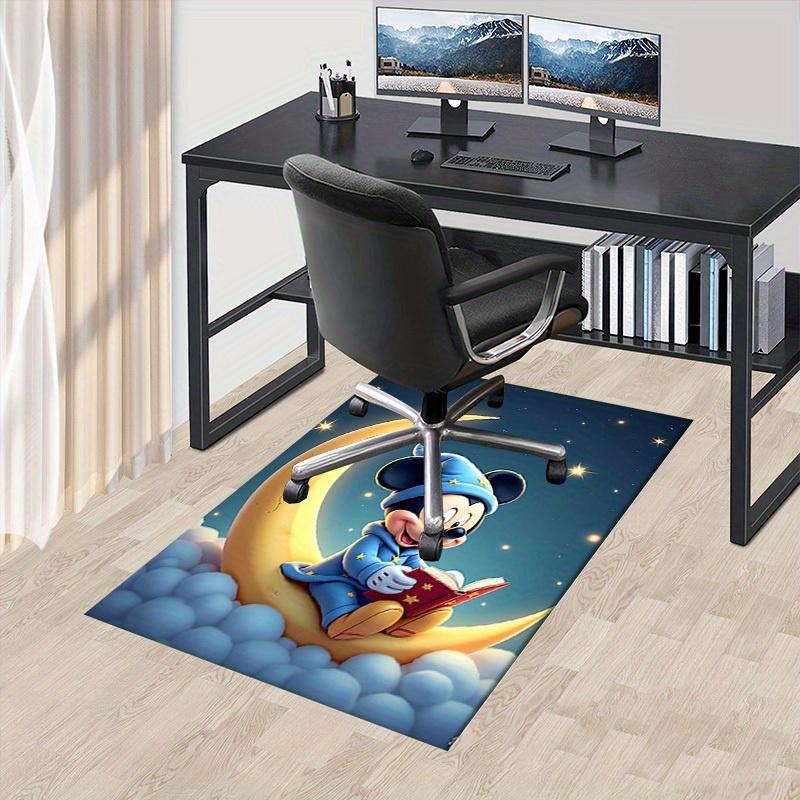

3D Printed Mickey Mouse,Moon,Night Anti-Slip Rug - Machine Washable Office Rug for Living Room, Bedroom, Office - Multiple Sizes 60cm by 90cm