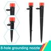 Drip Irrigation System, 20Pcs Plastic     Drip Irrigation Watering Tool Drip Irrigation Emitters with Sprinkler Drippers for Lawn and Ga