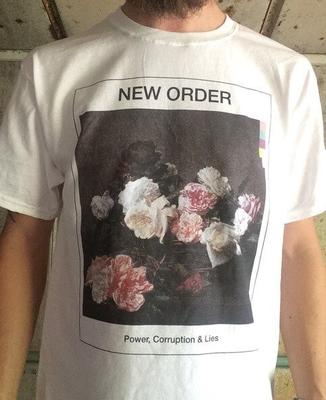 New Order "Power Corruption & Lies" T-Shirt Nachdruck Unisex