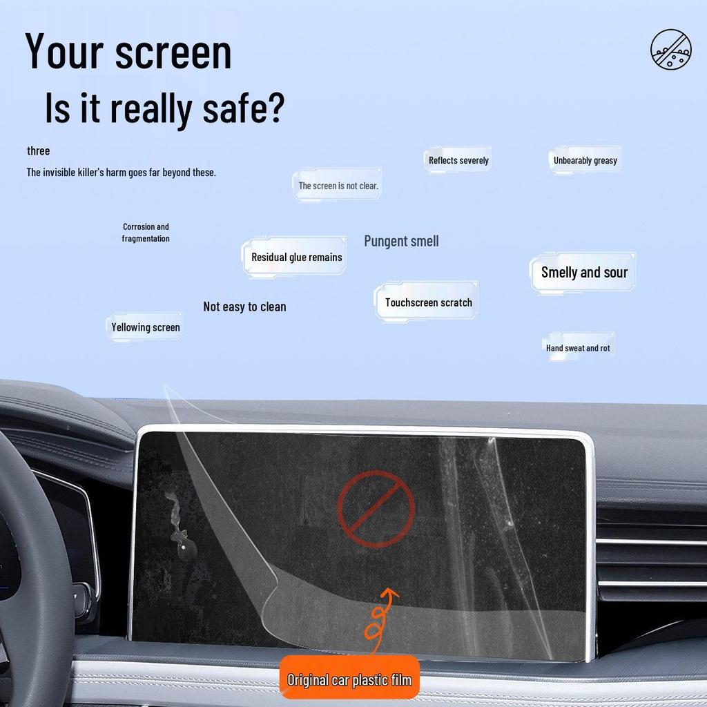 Volkswagen Jetta VA7 Center Console Tempered Glass Screen Protector & Navigation Sticker