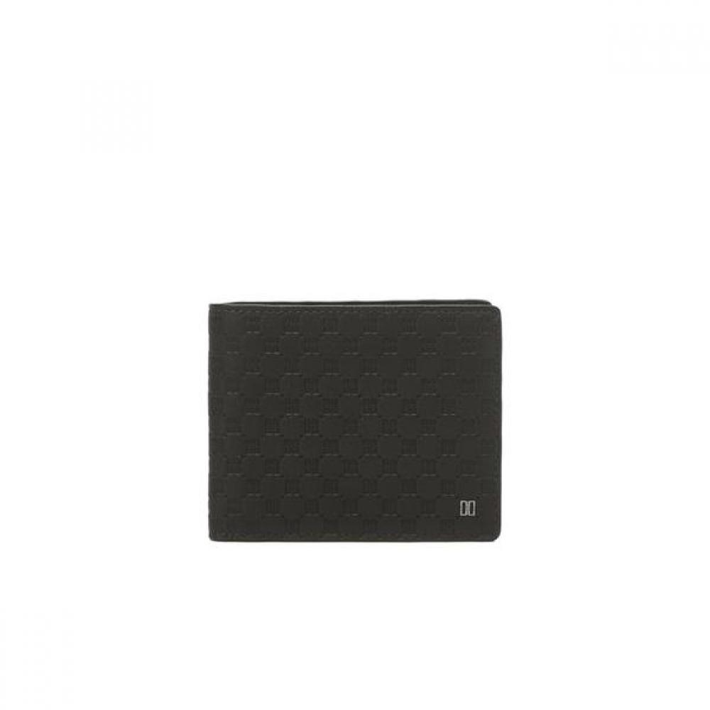 Daks Black Dd Logo Matte Leather Wallet Dbwa3e363