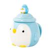 Pinguin mit großem Bauch Thermostatische Keramiktasse Niedlicher Cartoon Ins Kaffeetasse Büro Tasse Niedliche Wassertasse