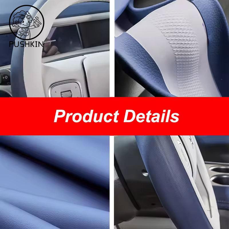 For XPeng Xiao Peng G6  2024 2025 Car Steering Wheel Cover Leather Non-slip Auto Interior Accessories
