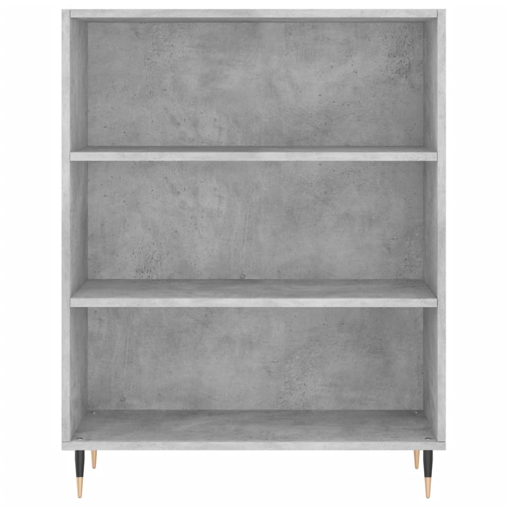 Bookshelf Concrete Grey 69.5 x 32.5 x 90 cm Wood Based Material