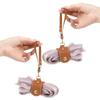CAWKAY Scarf Holder Set of 2, Scarf Clips for Scarves, Stoles, Cardigans, Shawls, Adjustable Belt Buckle (Brown)