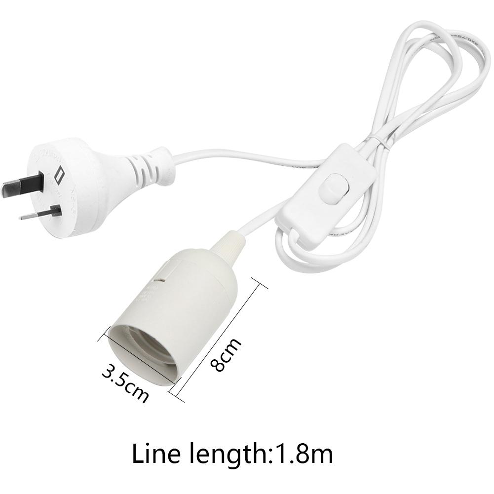 EU Plug E27 Lamp Base Holder Power Cord Cable 4m E27 Hanging Pendant LED Fixture Lamp Bulbs Socket Cord Adapters With Switch