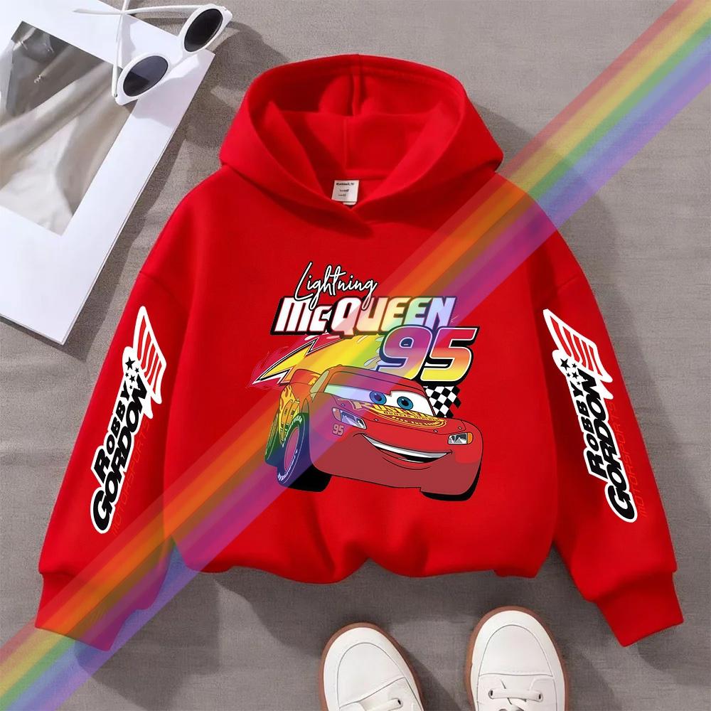 Children Hoodie Long Sleeve Car Print Spring Autumn Kid Boy Clothes Fashion Pullover