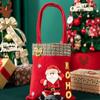 Flannelette Christmas Tote Bags Cartoon Candy Bags Durable Children Gift Bags  Xmas Gifts