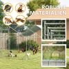 Chicken Coop, Free-Range Enclosure for Chickens, with UV-Resistant Tarp, Steel Mesh, Automatic Feeder, for 18-24 Chickens