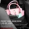 Car Seat Middle Hanger Storage Bag Large Capacity Auto Handbag Holder PU Leather Between Seats Tissue Water Cup Pockets