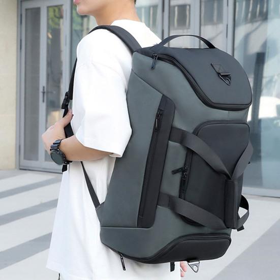 Garment Bag Backpack with Wet Compartment Shoe Pocket Security Checks 15 Compartments Convertible Duffel Waterproof