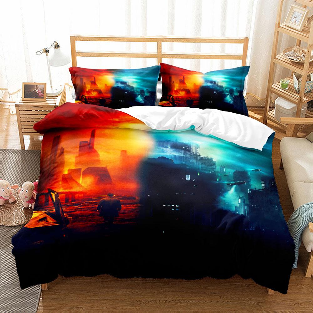 Blade Art Duvet Cover Set King Queen Double Full Twin Single Size Bed Linen Set