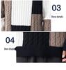 Men's Retro Color Block Slim Fit Sweater - Youthful Lazy Style Round Neck Knitwear Top for Autumn and Winter