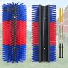 Livestock Scratching Brushes Cow Scratcher Brush with Screws for Back Itch Relief Goat Cleaning Grooming Post Brush for Horse Pig Cattle Supplies