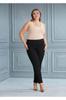 Women's Style Plus Size Pants Big Size Black Lycra Trousers