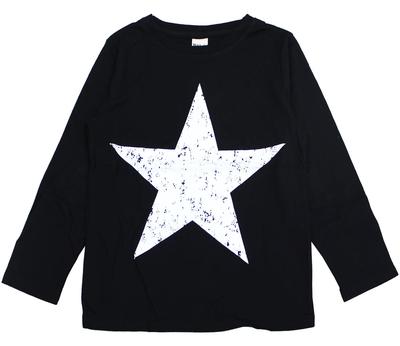 Tamanho x Estampa de Abelha Camiseta Preta, Meninas, Meninos, Crianças, Primavera, Outono, Inverno, taa05043, 140cm, 07.BIGSTAR