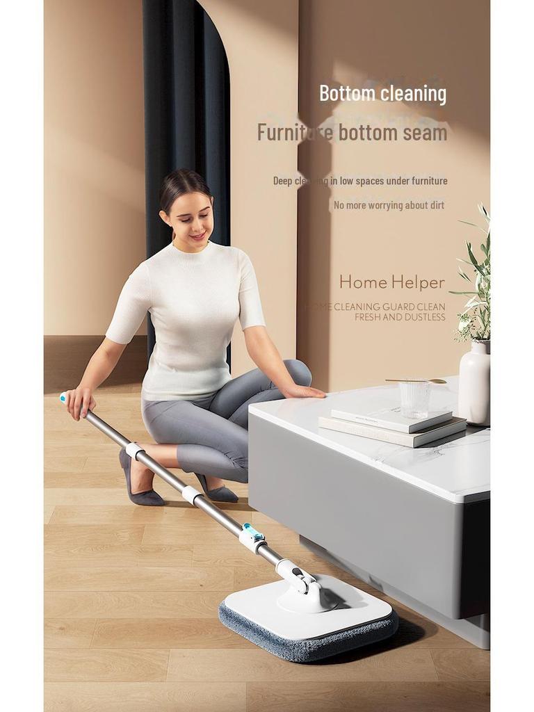 Hands-Free Automatic Rotating Mop with Spin-Dry Bucket for Effortless Cleaning