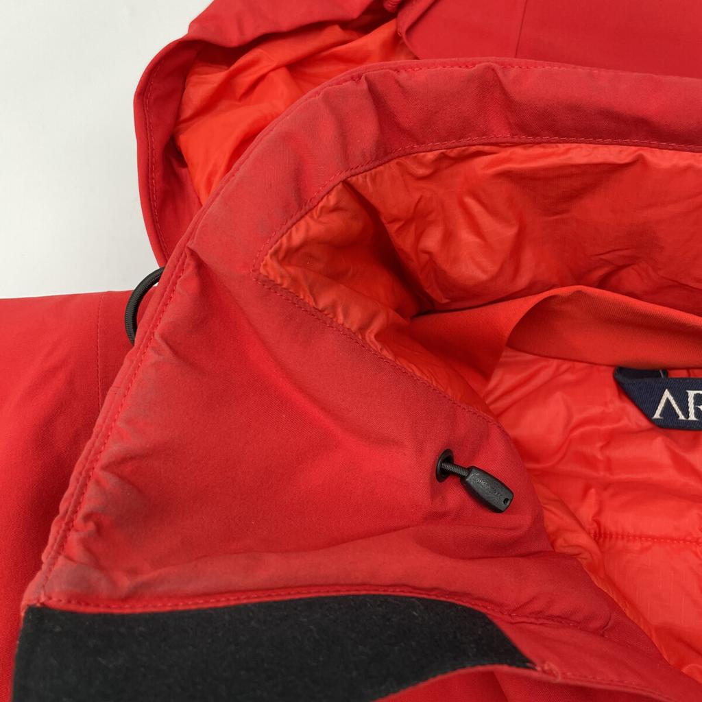 ARC'TERYX 13812 70840 Red Nylon Padded Jacket Atom LT Hoody Jacket XS RedUsed