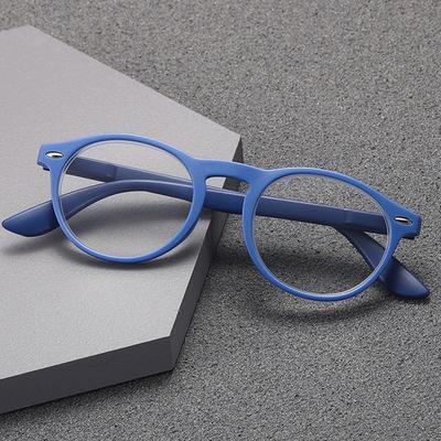 May Flower Fashion Damen Lesebrille mit Sehstärke Herren Rundes Gestell