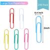 Mr. Pen- Paper Clips, 2 Inch, 240 Pack, Large Colored Paper Clips, Colored Paper Clip, Clip, Paperclips, Paper Clip, Office Supplies, Clips for
