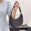 Spring and summer simple underarm bag single shoulder niche bag women's messenger bag new half-moon bag