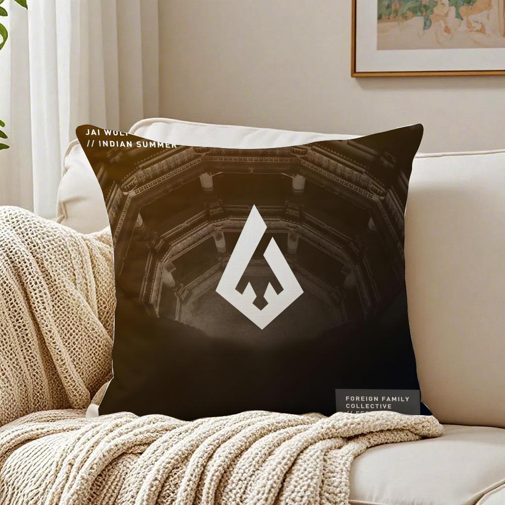 Electronic Indie Musician JJai Wolf Cushion Cover Linen Pillowcase Soft for Sofa Bed Home Room Decor