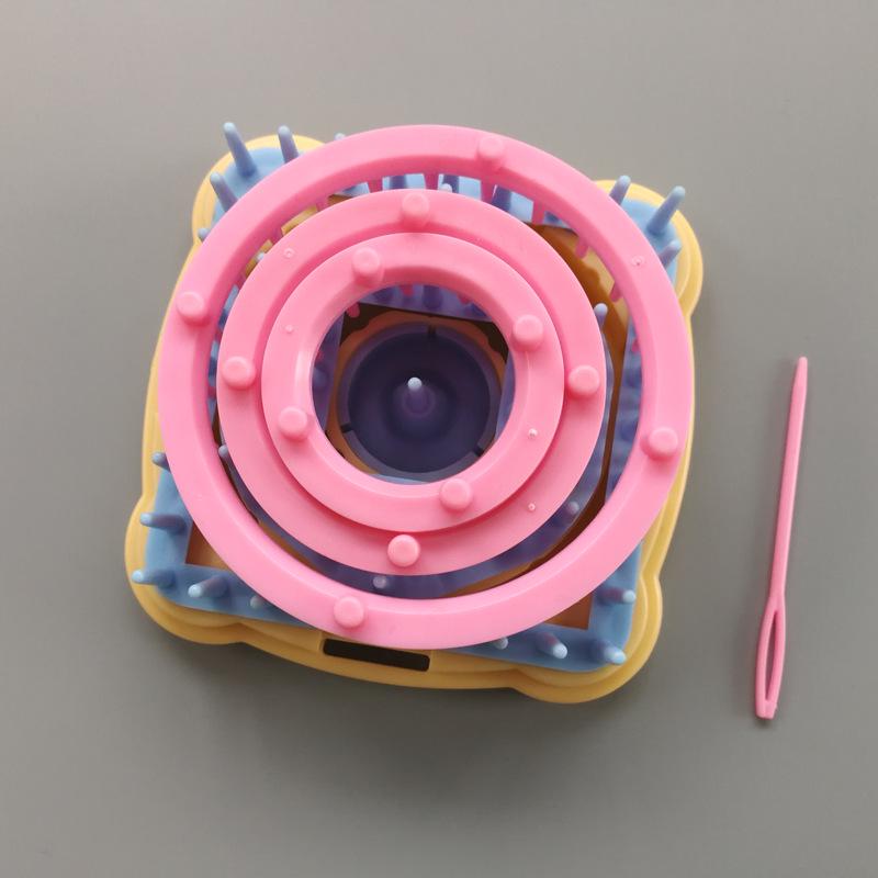 Loom Flower Pattern Maker Wool Yarn Needle Knitting Machine Sewing Tools Crochet Hook Set DIY Weaving Tool Knitting Machine