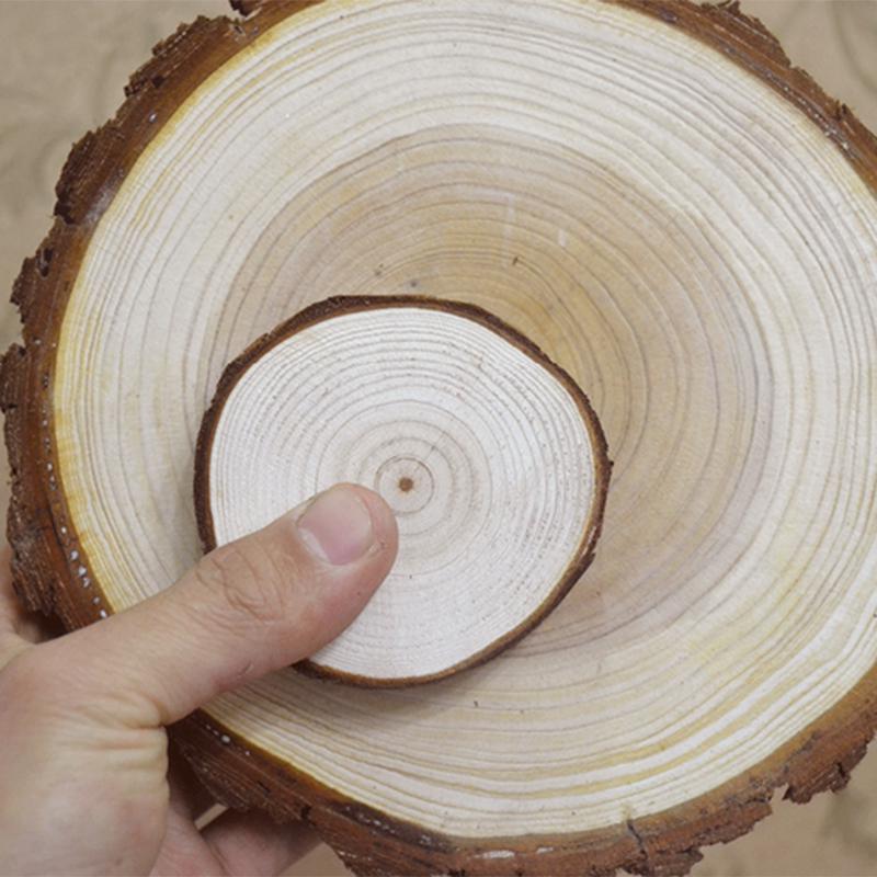 Natural Log Slice Piece Cup Mat Coaster Tea Coffee Mug Round Holder Creative Wood Hand Painted Photo Shooting Props, Multiple Size for Choice