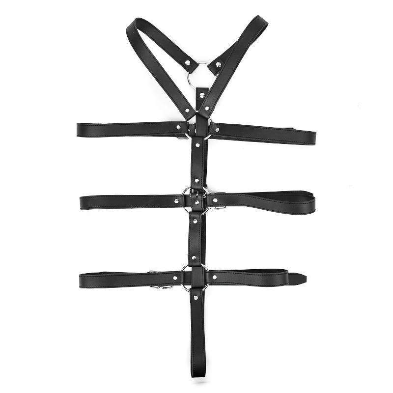 Adjustable  Bondage Kit-Leather Restraint Straps&Corset Belt for Adults | Erotic Sex Game Toy Set for Women & Couples (18+)