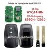 Compatible with Brazilian Toyota Corolla remote key, 312-314 MHz frequency, 4A chip, model HYQ14FBN.