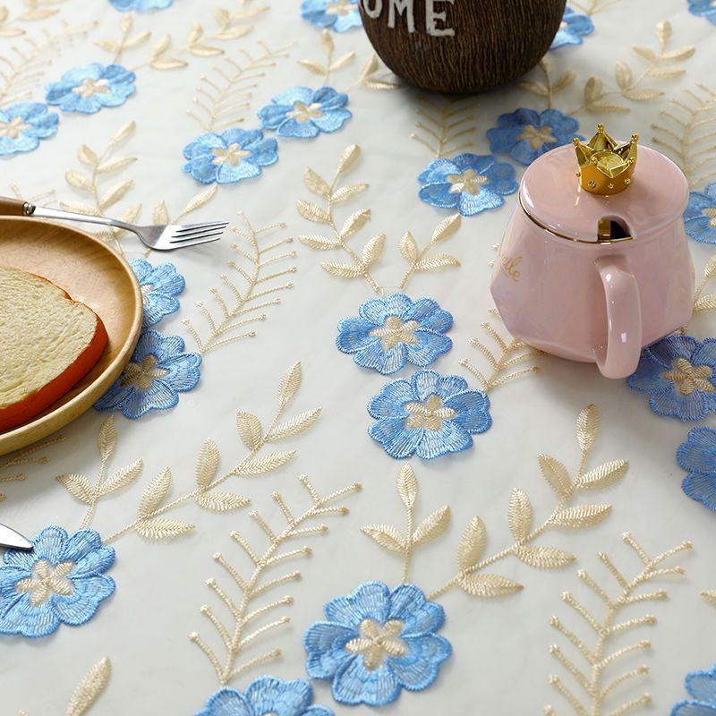 

Романтичная кружевная скатерть прямоугольной формы из полиэстеровой ткани, декоративная накидка для дома, идеально подходит для праздничных мероприятий, дней рождения и свадеб 105 * 155Cm