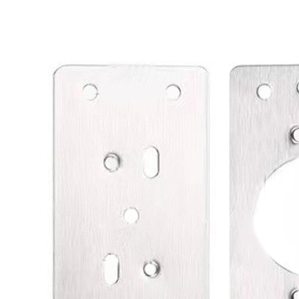 2pcs Cabinet Hinge Fixing Plate Bracket Hinge Repair Kit Plates Board Stainless Steel Hinge Boards for Drawer Furniture Shelves