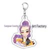 Kpop Demon Hunter Girl Group Keychain: Lumi, Zoe, Mira & Qin Yu Cute Acrylic Schoolbag Pendant