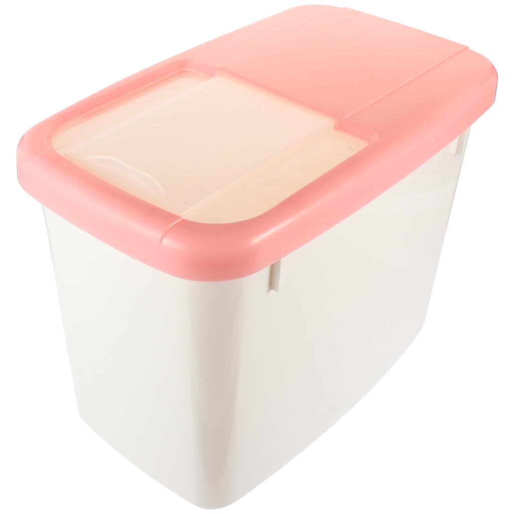 10Kg Rice Storage Bin Thickened Plastic Rice Bucket Moisture Proof Sealed Grain Container Food Grade Storage Box for Beans Flour
