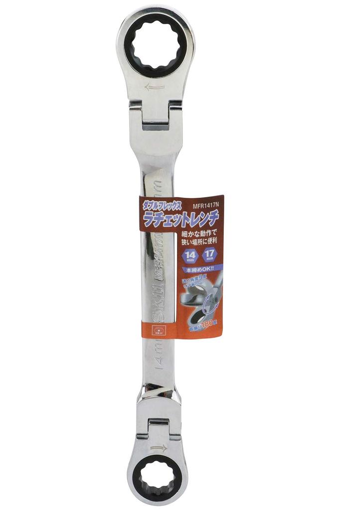 SK11 Geartech Double Flex Ratchet Wrench 14 x 17mm MFR1417N (SK11)
