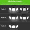 138 / 198LED Solar Lights Outdoor Motion Sensor  Human Induction  Adjustable  Head  IP65 Waterproof Solar Power Wall Lamp
