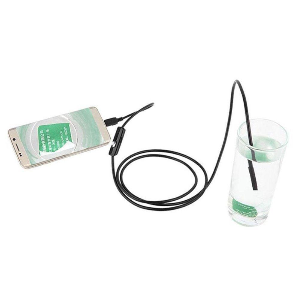 6 LEDs 5.5MM USB Endoscope Camera IP67 Waterproof Snake Inspection Borescope Video Tube Pipe