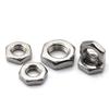 304 Stainless Steel Thin Hex Fine Thread Nuts Metric M4-M24