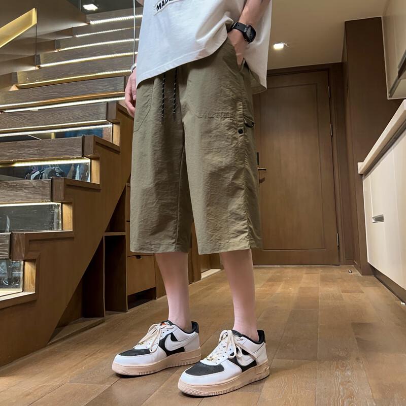 Men's Summer Multi-Pocket Cargo Capri Pants