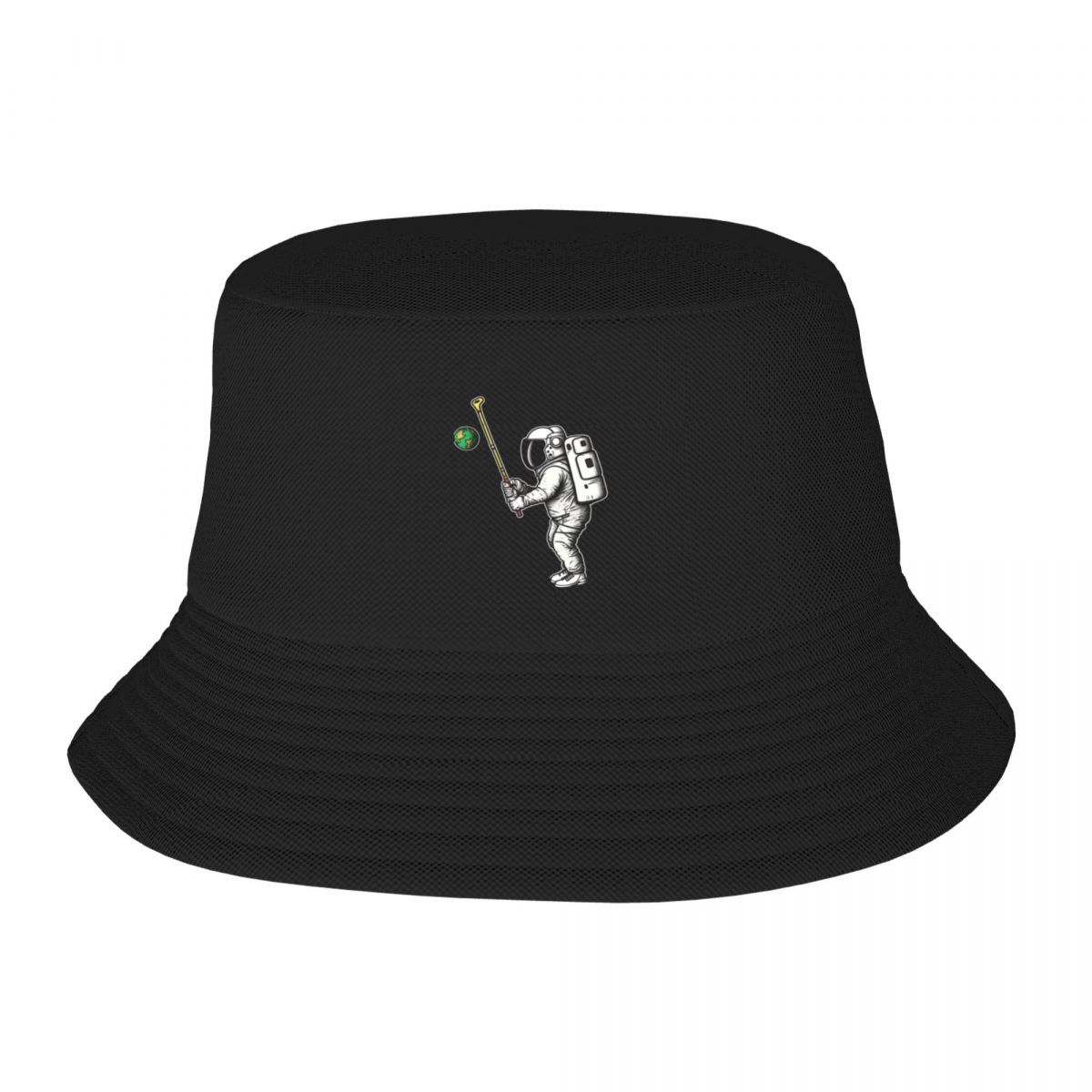 NEW Funny Golf Player Astronaut Play Golf Funny Gift For Golf Player Bucket Hat Beach Bag Tea Hats Hat Unisex Womens