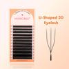 MASSCAKU U-förmige 4D 5D Wimpern 0,07 mm Dicke Leicht aufzunehmen Schnelles Anbringen Langanhaltende Extensions De Pestanas Make-up-Werkzeuge