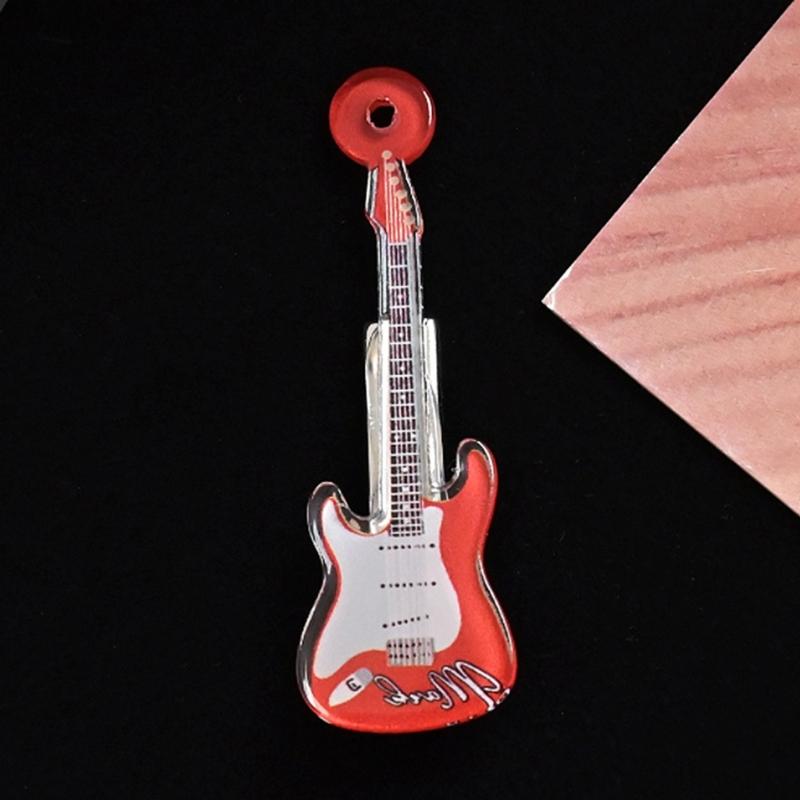 Gitarren Haarnadel für Teenager Elegante Haarspange 2000er Anime Mädchen Niedliche Haarform Dekorationen