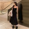 Summer High Waisted Suspender Dress Female Casual Simple Versatile Long Dresses Women Elegant Streetwear Camisole Dress Slimming and Long Skirt