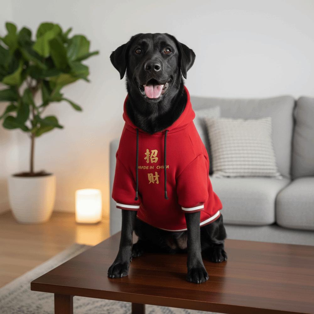 Thicken Winter Puppy Clothes Blessing Dog Two-Legged Clothing Dog Jacket Dog Sweater  Party