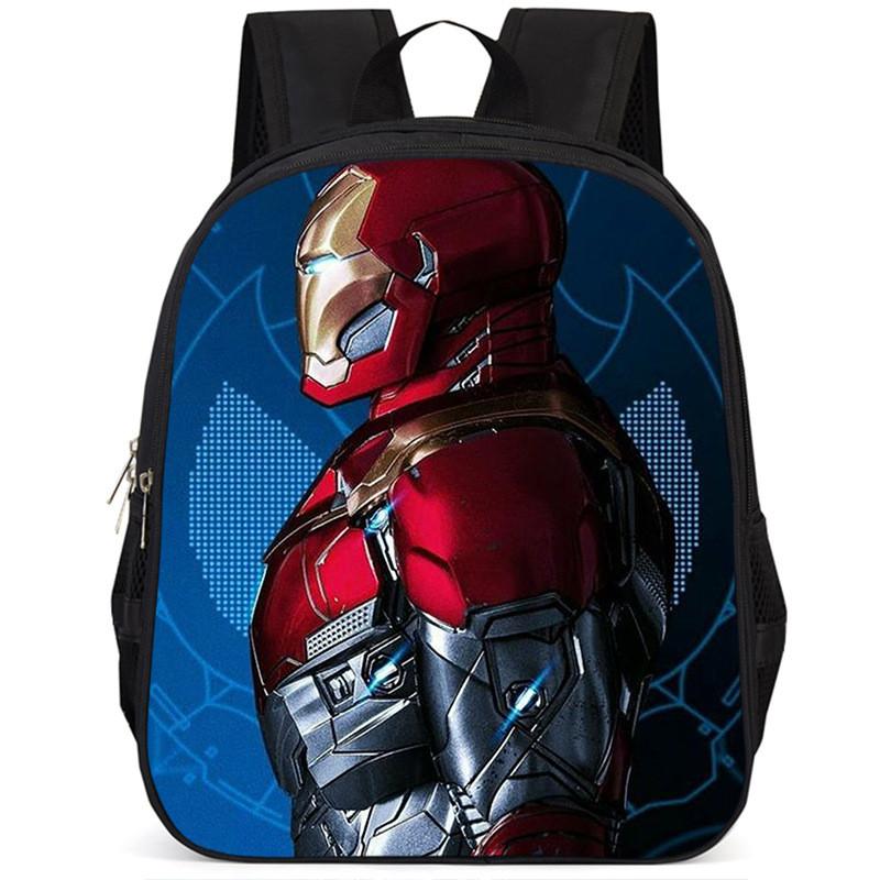 Stylowy plecak dla dzieci Iron Man 15 cali, duża pojemność, lekki, wykonany z tkaniny Oxford