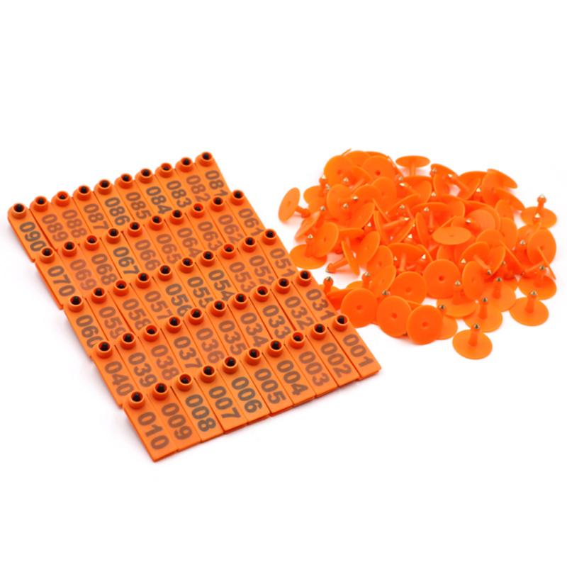 100 szt. Karta z kolczykami dla zwierząt Karta z uchem owcy świnia do identyfikacji kóz