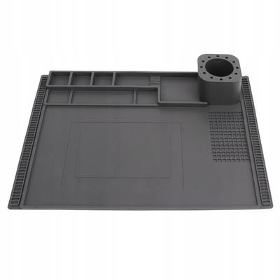 FixZone ProSilica ESD 40x30 - Antistatische Silikonmatte für Löten und Reparaturen | 500°C | 120 Zellen | Für Handys, Leiterplatten, Laptops