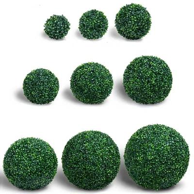 13-48cm Umělá zelená rostlina Travní koule Simulovaný buxus Dekorační koule Balkon Nádvoří Zahrada Svatba Domácí dekorace